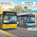 Инфографика как доехать с вокзала до Аркадии и Ланжерона, маршруты Одессы, время в пути.