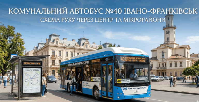 Комунальний автобус №40 Івано-Франківськ