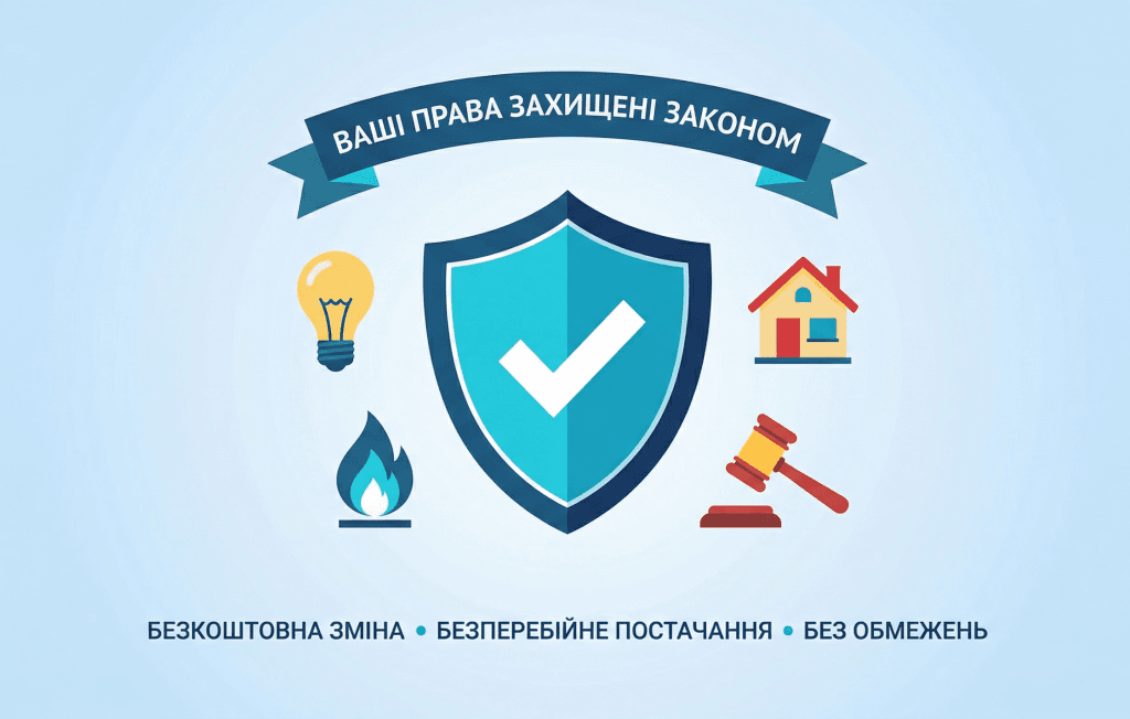 Права споживача при зміні постачальника енергії: законодавчий захист та гарантії безперебійного постачання в Україні