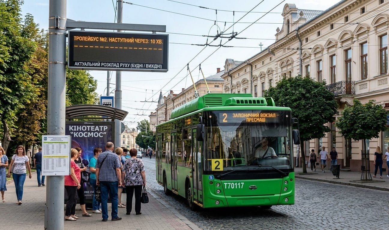Тролейбус №2 Івано-Франківськ