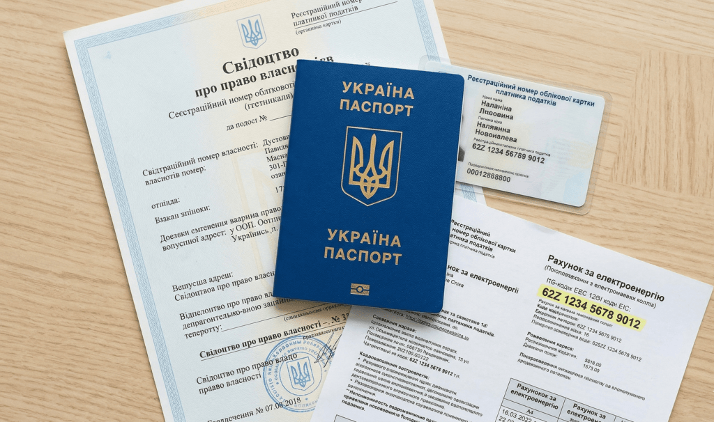 Які документи потрібні для зміни постачальника: паспорт, ІПН, документ на житло та рахунок з EIC-кодом