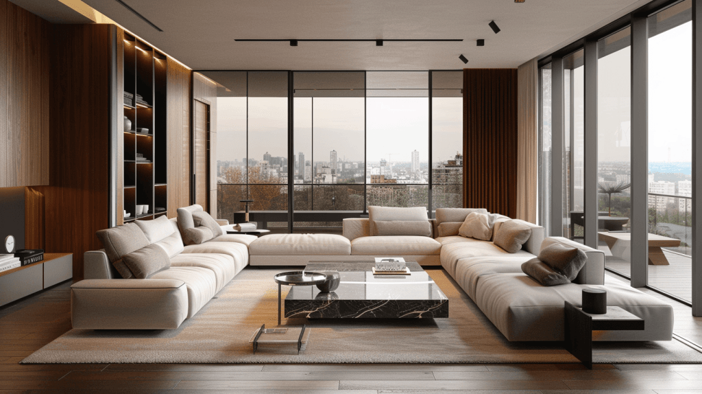 готові промти для midjourney інтер’єр вітальні 1