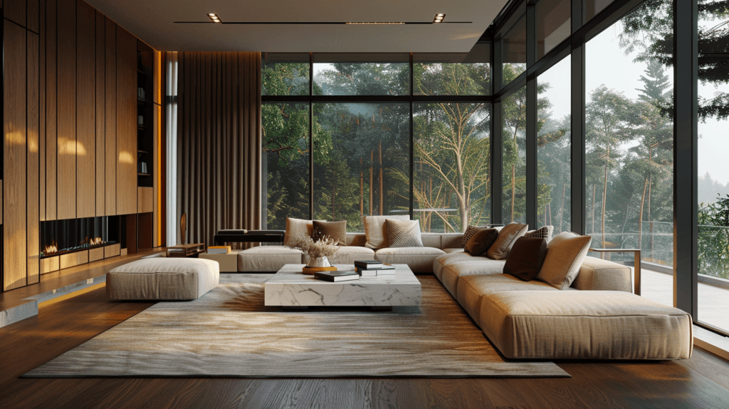 готові промти для midjourney інтер’єр вітальні 3