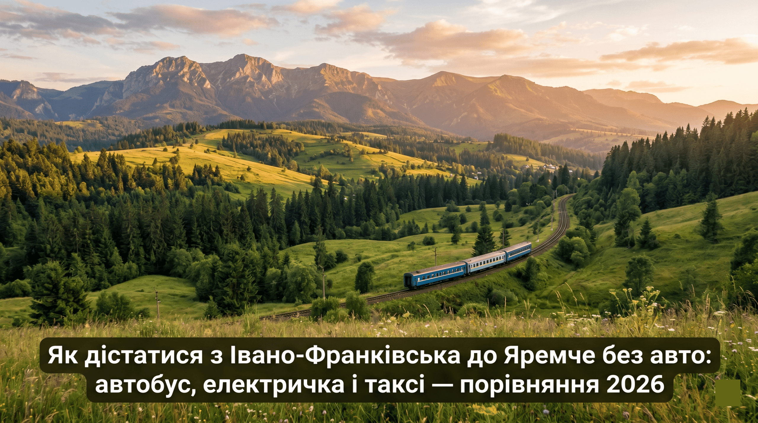 як дістатися Яремче з Івано-Франківська — електричка маршрутка таксі Карпати порівняння варіантів